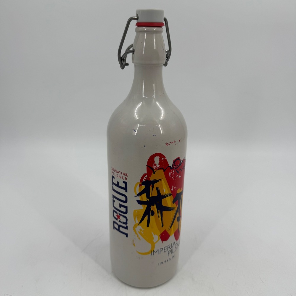 Rogue Imperial Pilsner Ceramic Beer Bottle Swing Top 1 Pt 9.4 Fl Oz